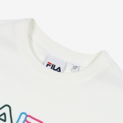 Fila Rainbow One-on-one - Poikien T Paita - Valkoinen | FI-36091